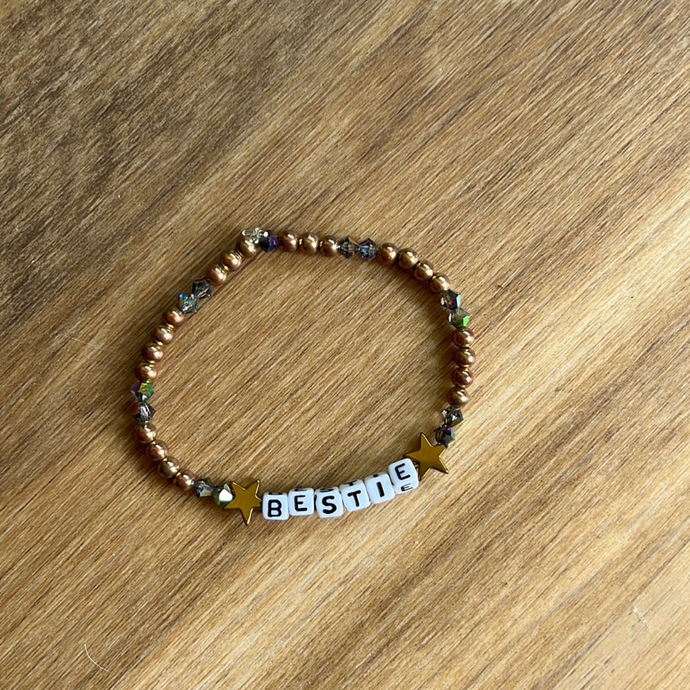 Beautiful Handmade Bracelet BESTIE *wear solo or stack with more!!*